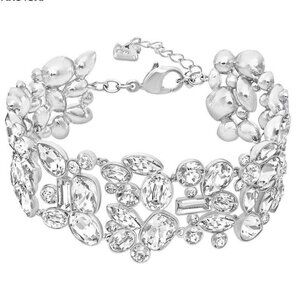Swarovski Clear Crystal DIva Clear Crystal Rhodium Bracelet Medium Item #5167393